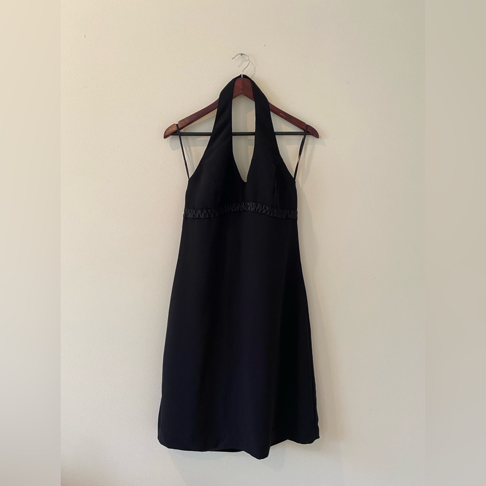 Amanda Smith Dress Size 10 Halter With Buttons Formal Dress Zipper Back Macy’s